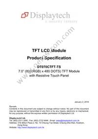 DT070CTFT-TS Cover
