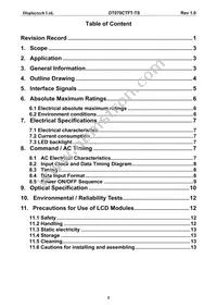 DT070CTFT-TS Datasheet Page 3