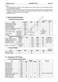 DT070CTFT-TS Datasheet Page 8