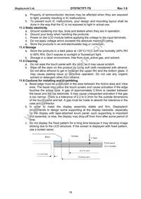DT070CTFT-TS Datasheet Page 14