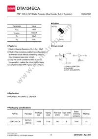 DTA124ECAT116 Datasheet Cover