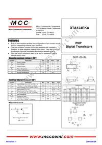 DTA124EKA-TP Datasheet Cover