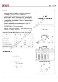 DTA143XUA-TP Datasheet Cover