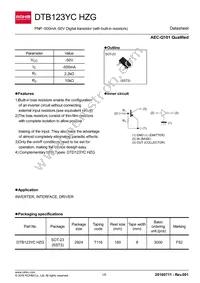 DTB123YCHZGT116 Datasheet Cover