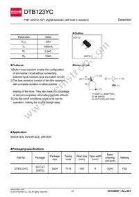 DTB123YCT116 Datasheet Cover