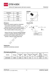 DTB143EKT146 Datasheet Cover