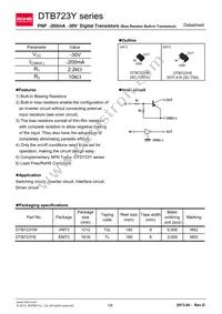 DTB723YMT2L Datasheet Cover