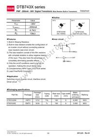 DTB743XMT2L Datasheet Cover