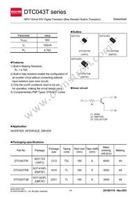 DTC043TUBTL Datasheet Cover