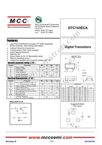 DTC143ECA-TP Datasheet Cover