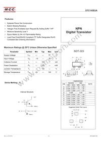 DTC143EUA-TP Datasheet Cover
