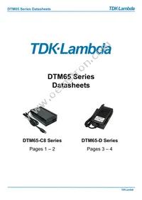 DTM65PW190C8 Datasheet Cover