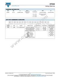 DTO025CR0500JTE3 Datasheet Page 6