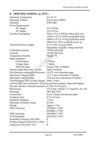 DUALCON-6 Datasheet Page 16