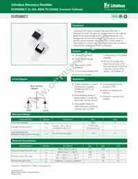 DUR3060CT Datasheet Cover