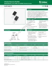 DURF1040CTR Datasheet Cover