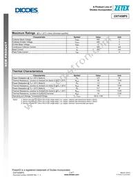 DXT458P5-13 Datasheet Page 2