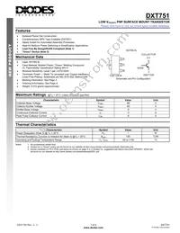 DXT751-13 Datasheet Cover