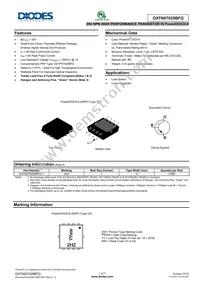 DXTN07025BFG-7 Datasheet Cover