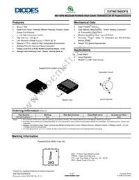 DXTN07045DFG-7 Datasheet Cover