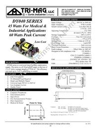 DY040-D Datasheet Cover