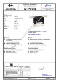 DZ1070N26KHPSA1 Datasheet Cover