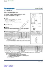 DZ2705100L Datasheet Cover