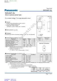 DZ2J04700L Datasheet Cover