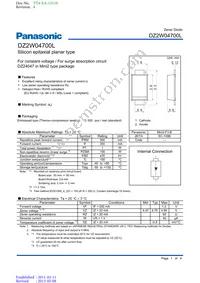 DZ2W04700L Datasheet Cover