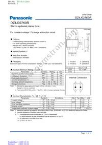 DZ4J027K0R Datasheet Cover