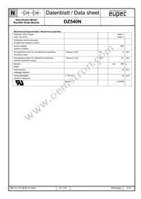 DZ540N26KS01HPSA1 Datasheet Page 2