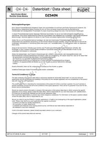 DZ540N26KS01HPSA1 Datasheet Page 10