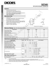 DZT491-13 Datasheet Cover