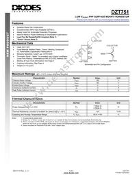 DZT751-13 Datasheet Cover