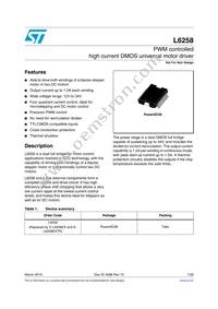 E-L6258 Datasheet Cover