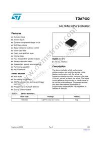 E-TDA7402TR Datasheet Cover