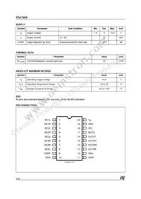 E-TDA7409DTR Datasheet Page 2