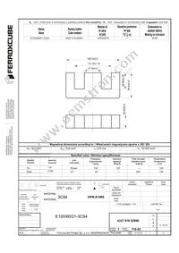 E100/60/21-3C94 Datasheet Cover