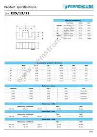 E25/13/11-3F36-G200 Datasheet Cover