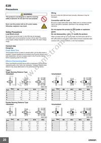 E2B-M18KN16-M1-B2 Datasheet Page 20