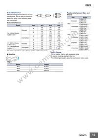 E2E2-X10C1 5M Datasheet Page 10