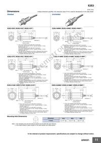 E2E2-X10C1 5M Datasheet Page 11