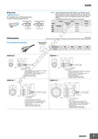 E2EM-X30MX1-M1J 0.3M Datasheet Page 7