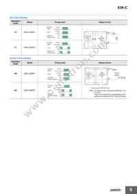 E2K-C20MT1 2M Datasheet Page 6
