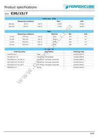 E30/15/7-3F36-G500 Datasheet Page 2