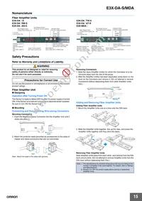 E3X-DA41-S 5M Datasheet Page 15