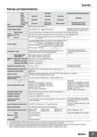 E3X-ECT Datasheet Page 3