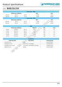 E42/21/15-3C95-G500 Datasheet Page 2
