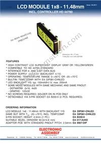 EA DIP081-CHNLED Datasheet Cover