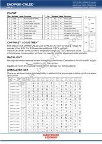 EA DIP081-CHNLED Datasheet Page 2